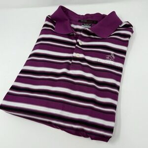 Tiger Woods Collection Nike Purple Golf Polo Shirt XL Dri-Fit Pelican Hill‎ GC
